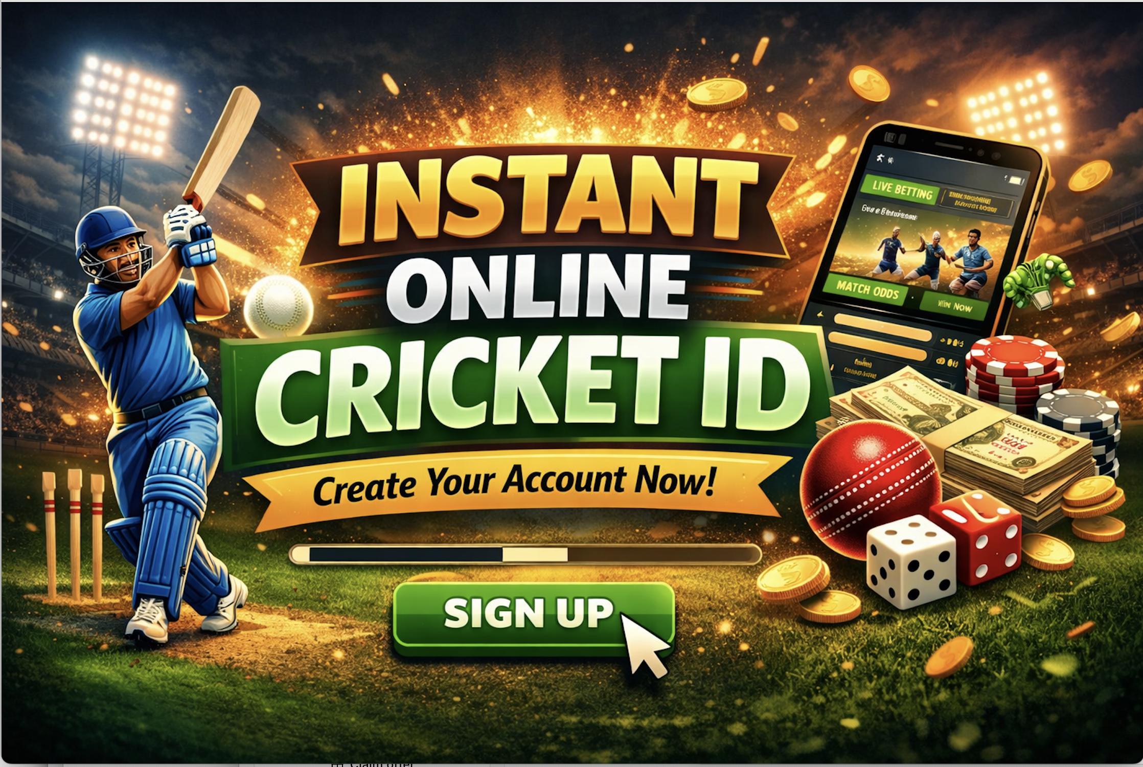 Instant Online Cricket ID – 2 Minute Me ID Kaise Milegi