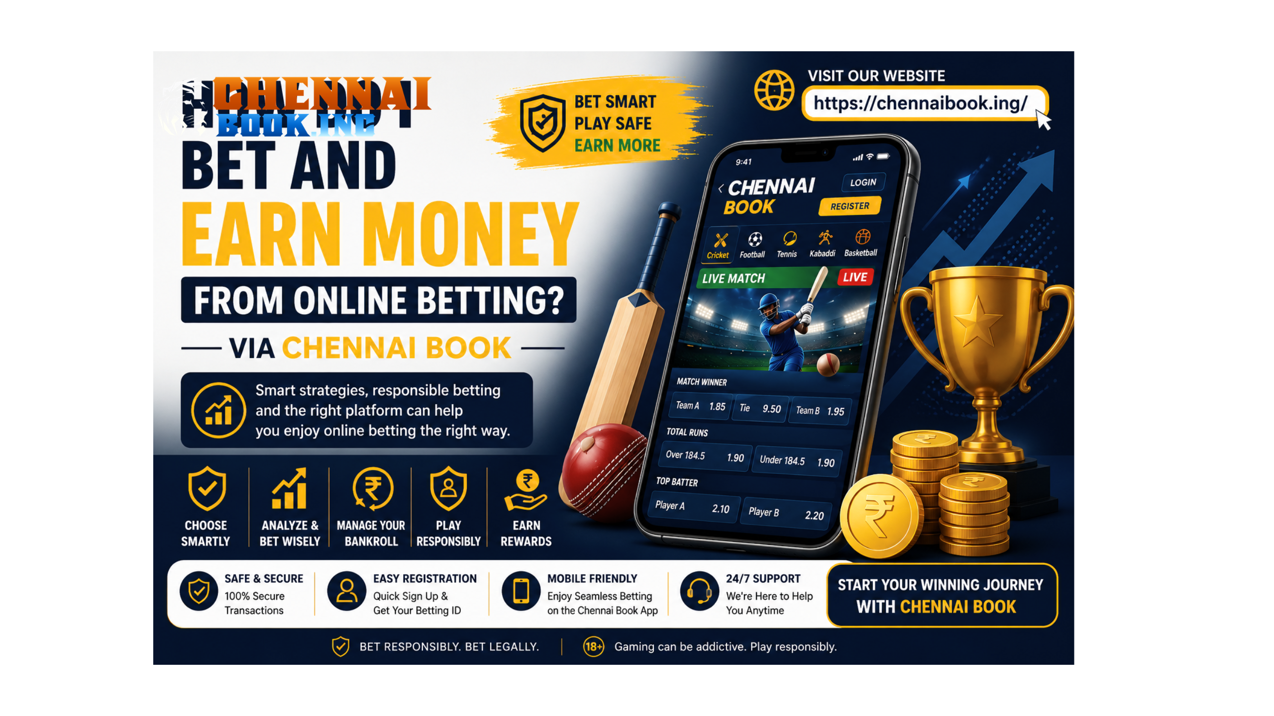 how to earn money from online betting