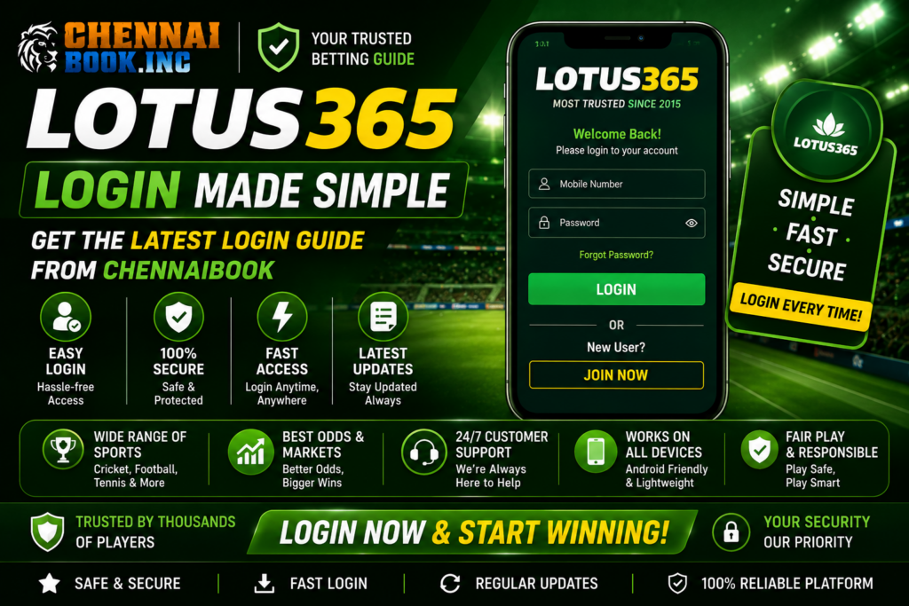 Lotus365 Login (2026): Secure Sign In & Account Guide