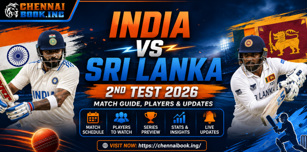 India vs sri lanka 2nd test 2026