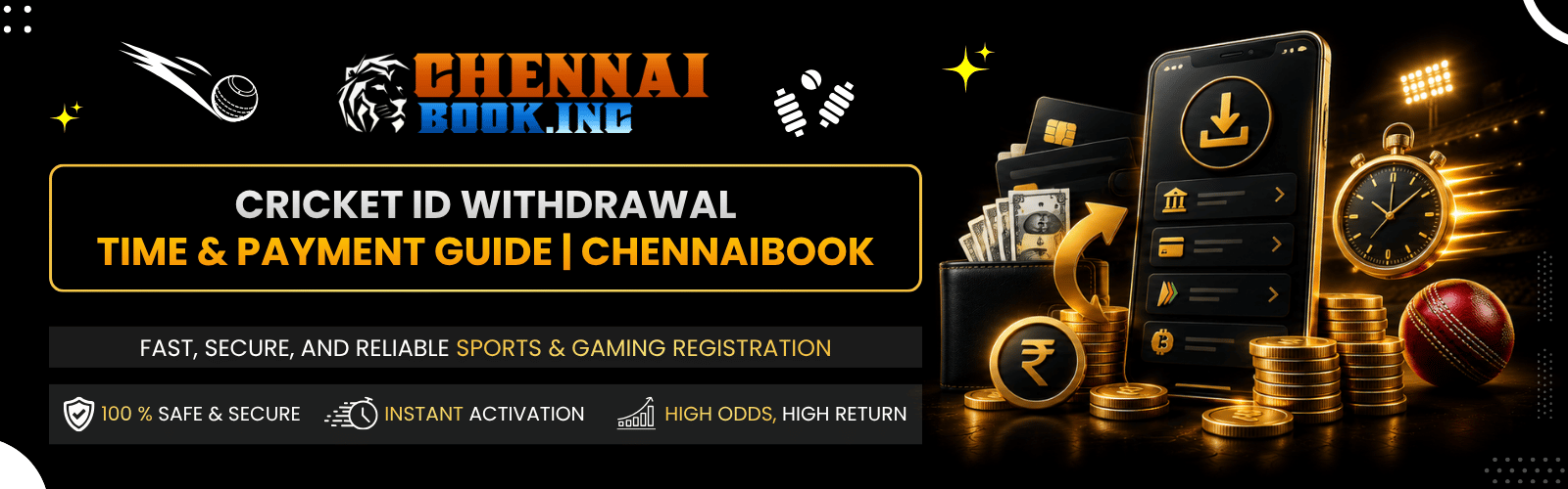 cricket ID withdrawal time