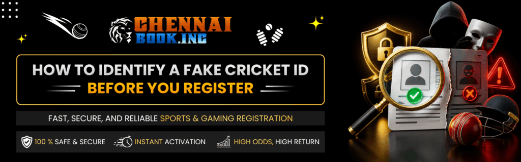 how to identify fake cricket ID
