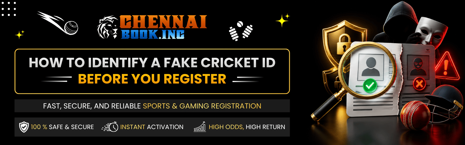 how to identify fake cricket ID