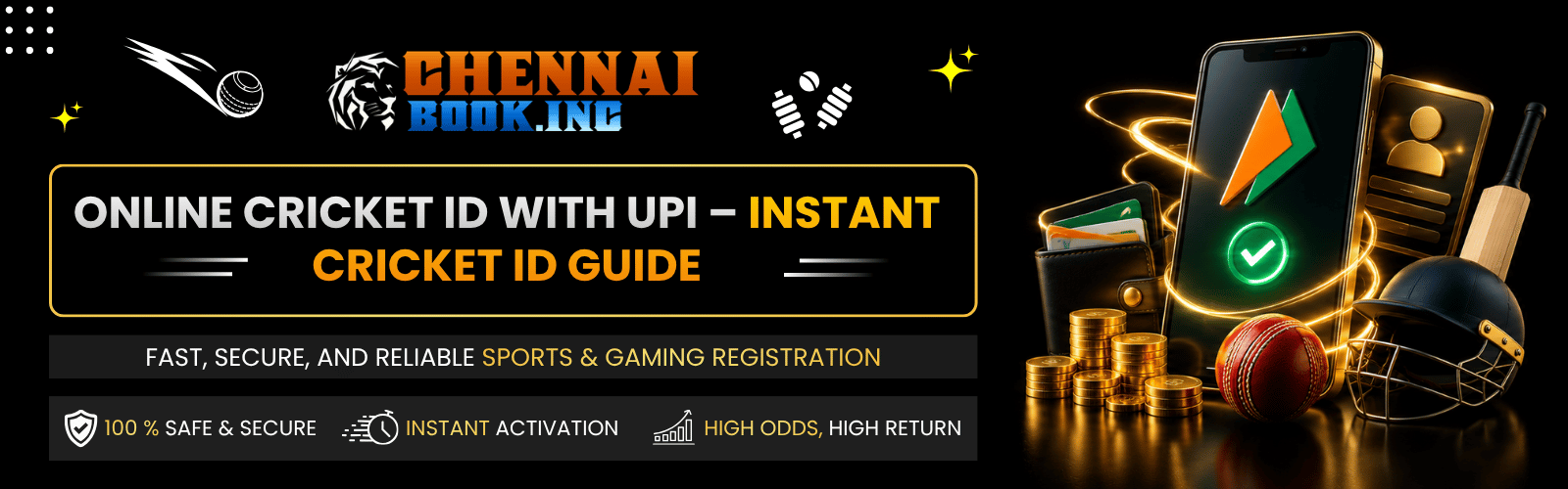 online cricket ID with UPI