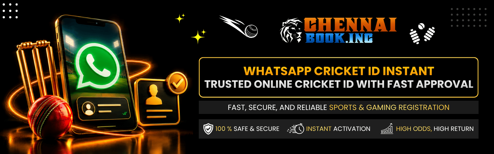 WhatsApp Cricket ID Instant